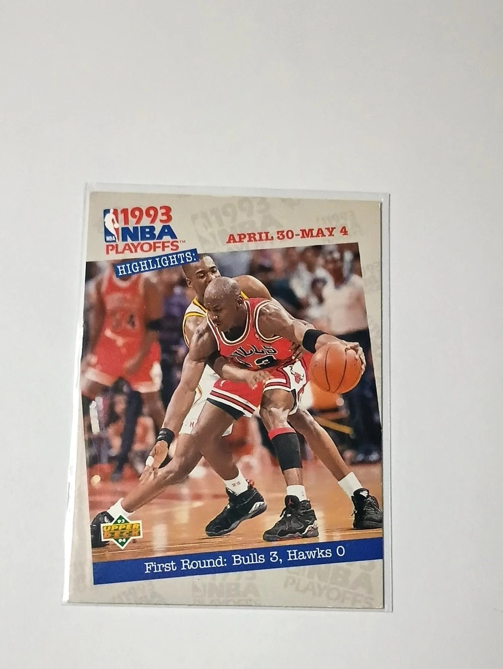 Upper Deck 1993-94 Upper Deck NBA Playoffs Highlights Michael Jordan #180 NBA